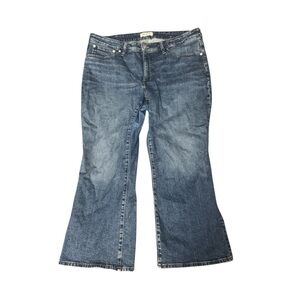 Madewell Mid Rise Kickout Jeans Medium Wash Size 18W